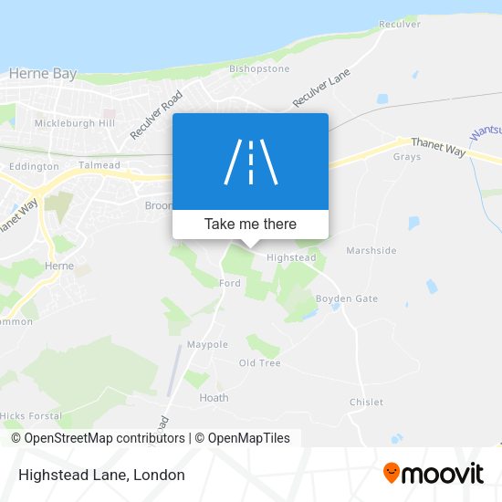 Highstead Lane map