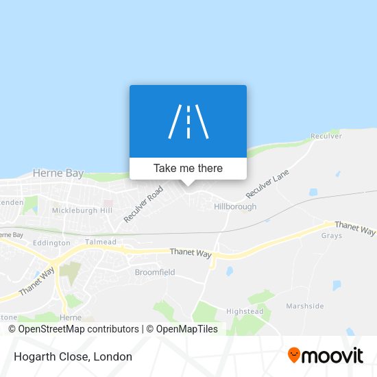 Hogarth Close map