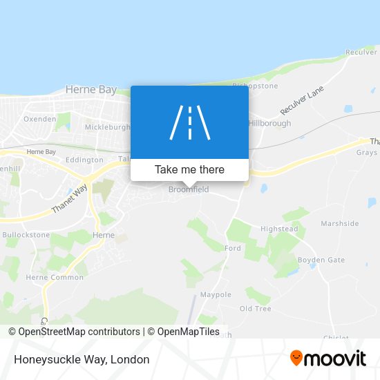 Honeysuckle Way map