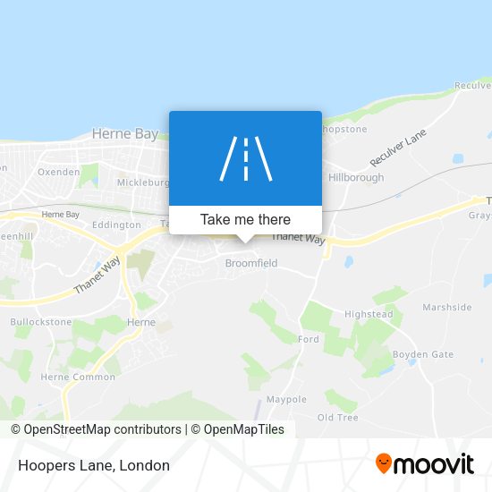 Hoopers Lane map