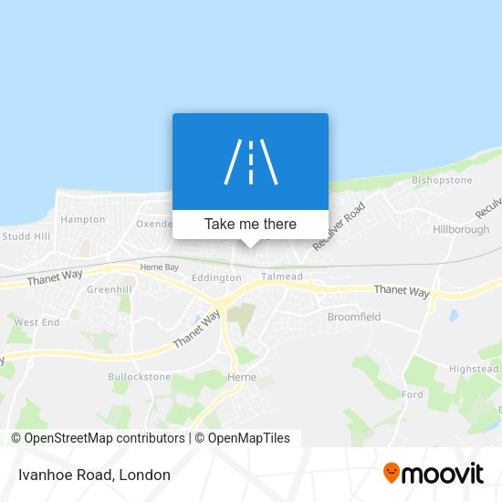 Ivanhoe Road map
