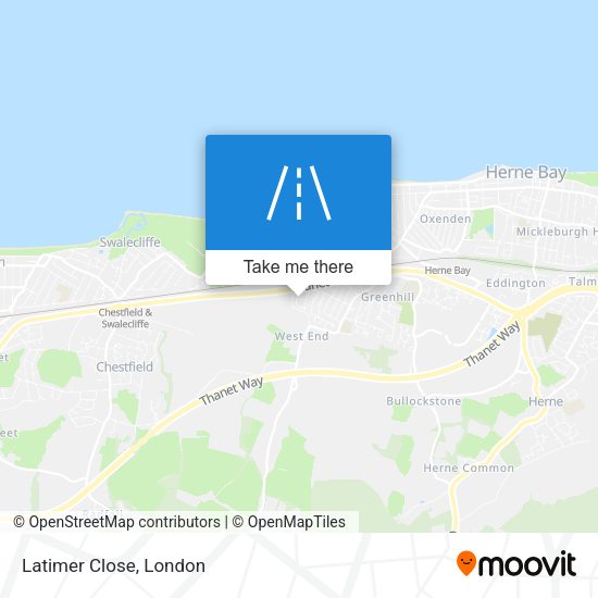 Latimer Close map