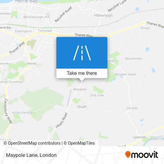 Maypole Lane map