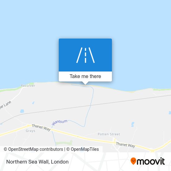Northern Sea Wall map