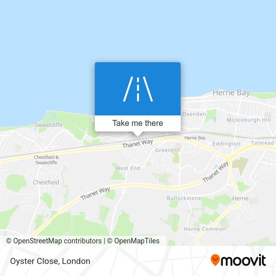 Oyster Close map