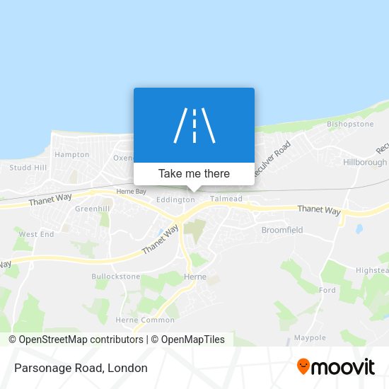 Parsonage Road map