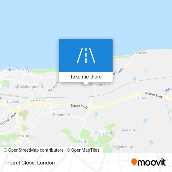 Petrel Close map