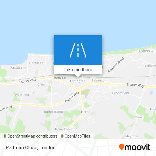Pettman Close map