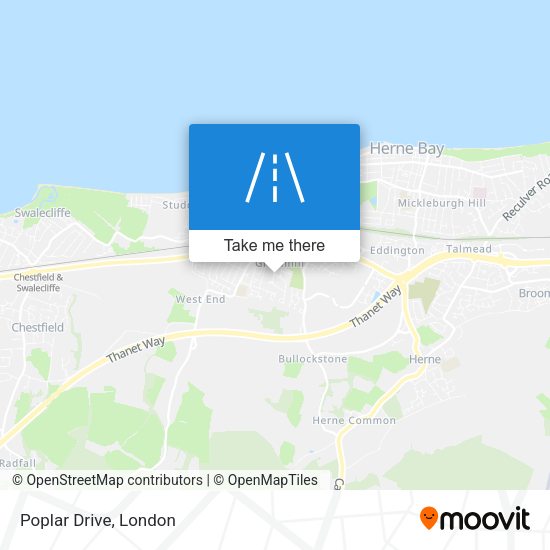 Poplar Drive map