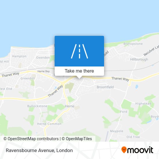 Ravensbourne Avenue map