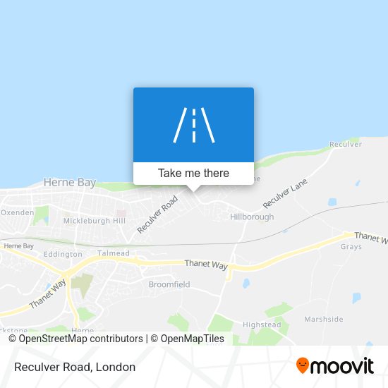 Reculver Road map