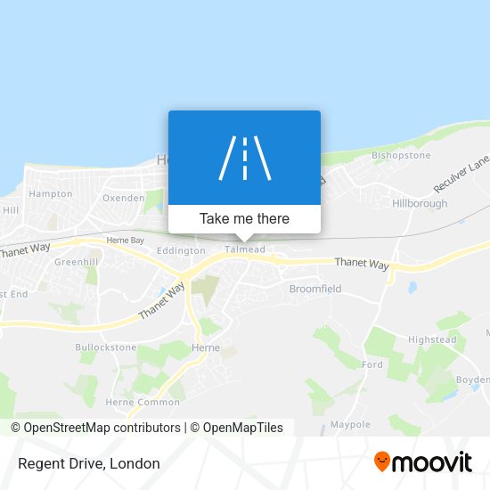 Regent Drive map