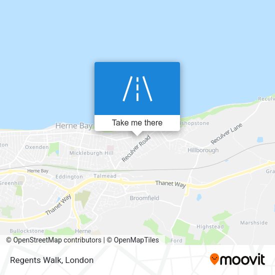 Regents Walk map