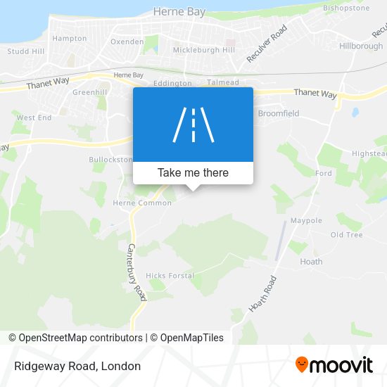 Ridgeway Road map