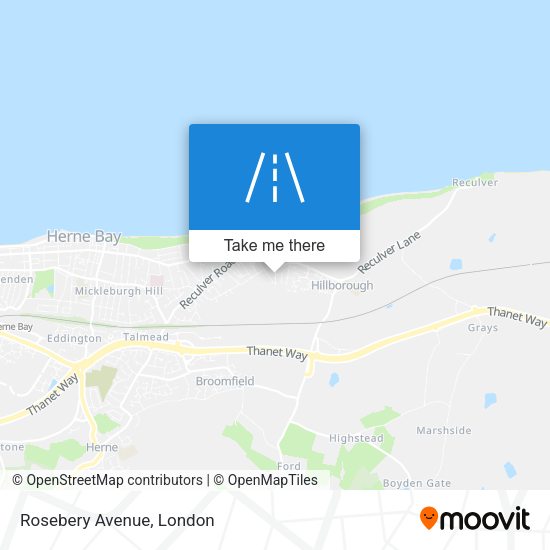Rosebery Avenue map