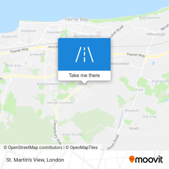 St. Martin's View map