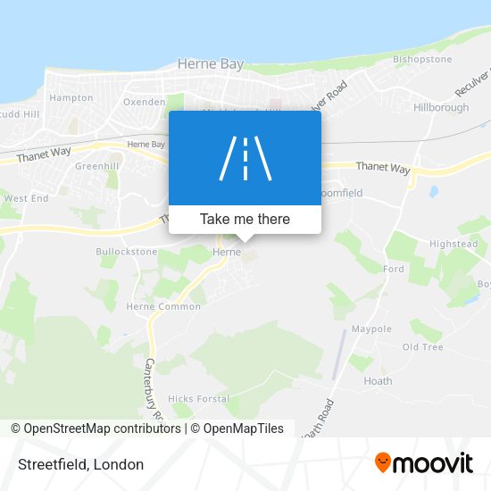 Streetfield map
