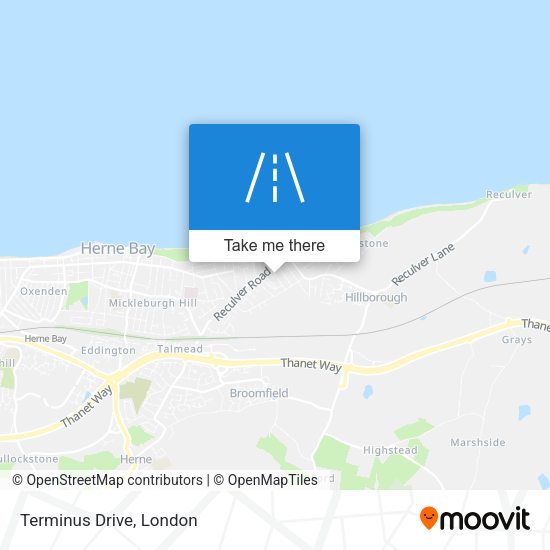 Terminus Drive map