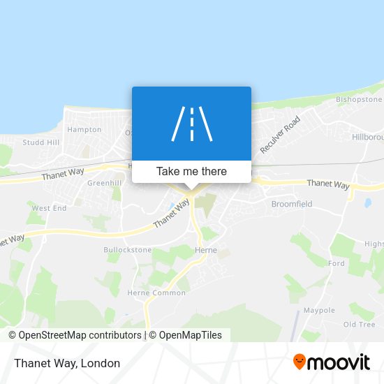 Thanet Way map