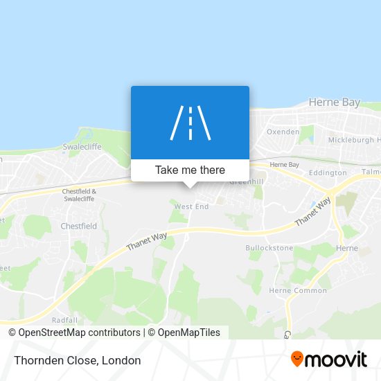 Thornden Close map
