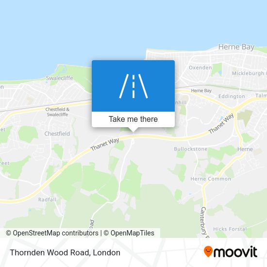 Thornden Wood Road map