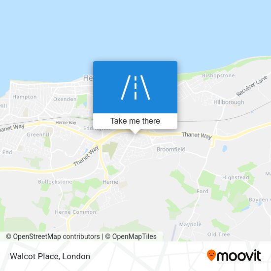 Walcot Place map