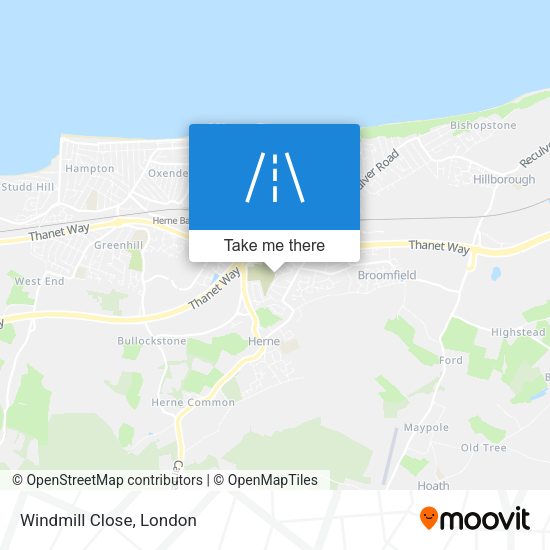 Windmill Close map