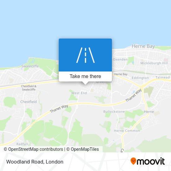 Woodland Road map
