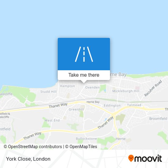 York Close map