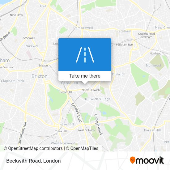 Beckwith Road map