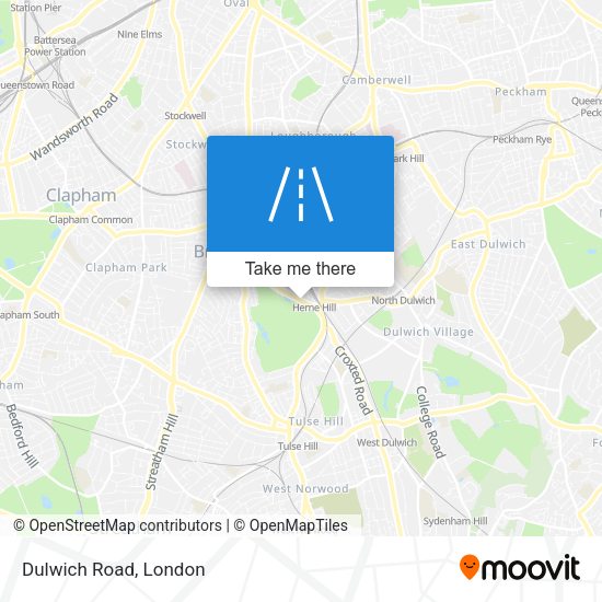 Dulwich Road map