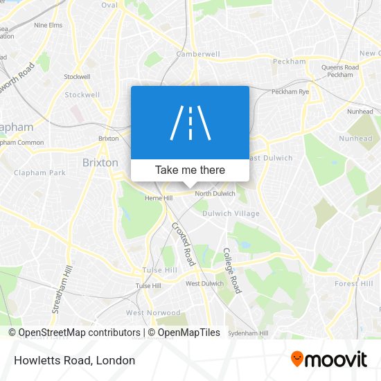 Howletts Road map