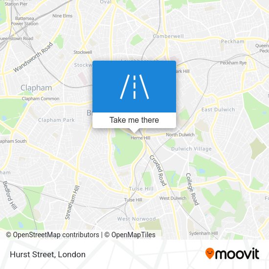 Hurst Street map