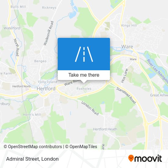 Admiral Street map