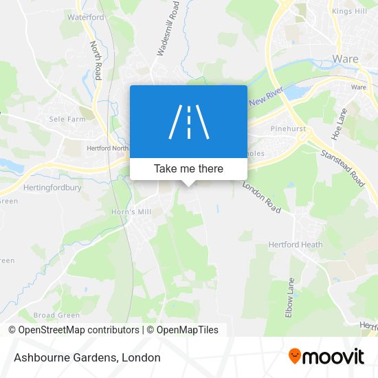 Ashbourne Gardens map