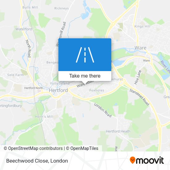 Beechwood Close map