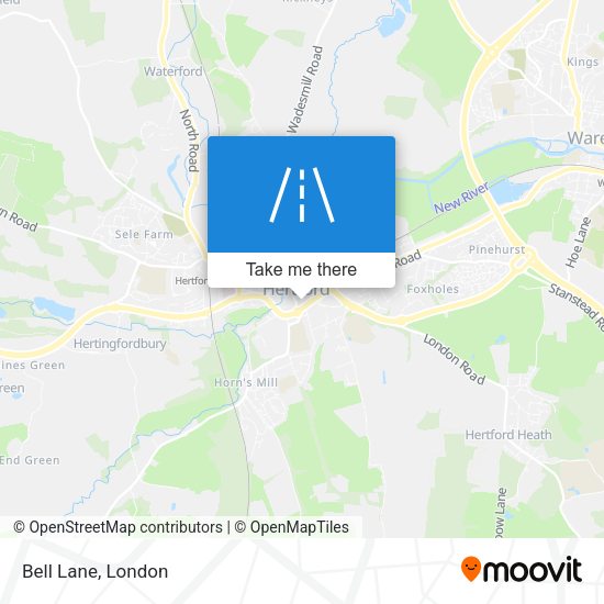 Bell Lane map