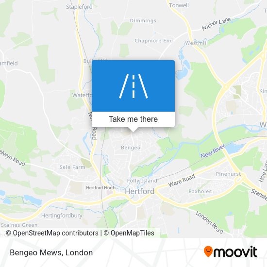 Bengeo Mews map