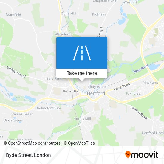 Byde Street map