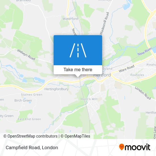 Campfield Road map