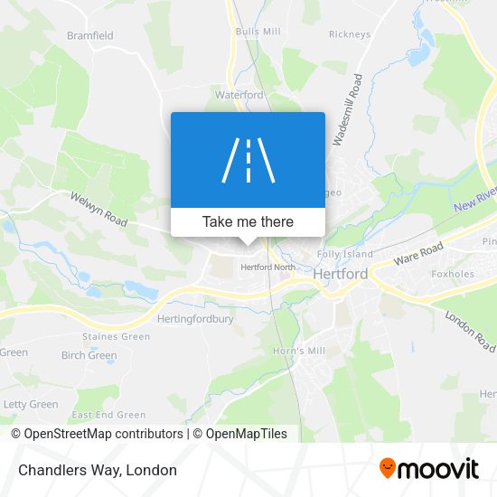Chandlers Way map