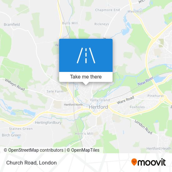 Church Road map
