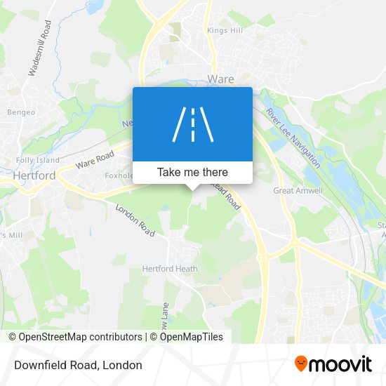 Downfield Road map
