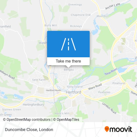 Duncombe Close map