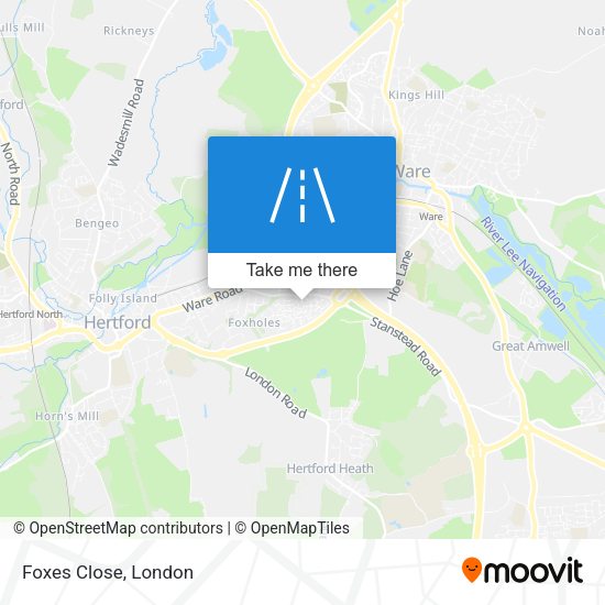 Foxes Close map