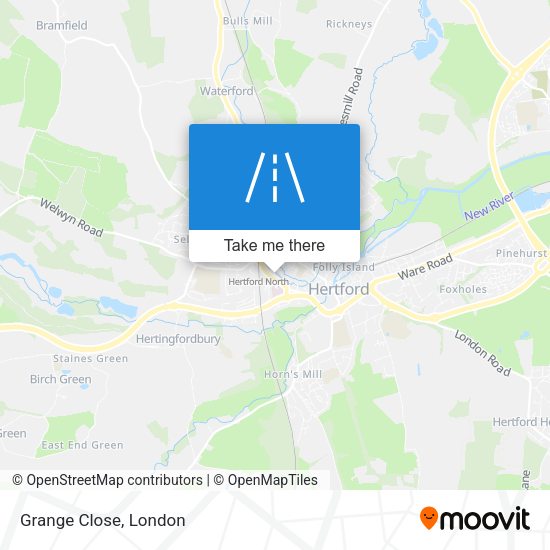 Grange Close map