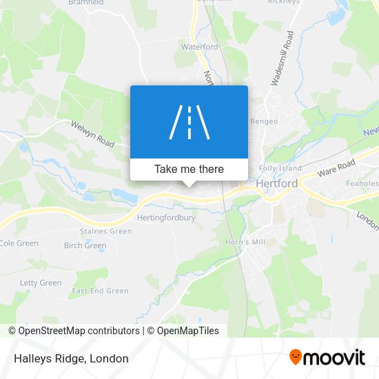 Halleys Ridge map