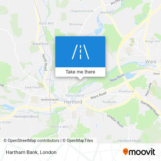 Hartham Bank map