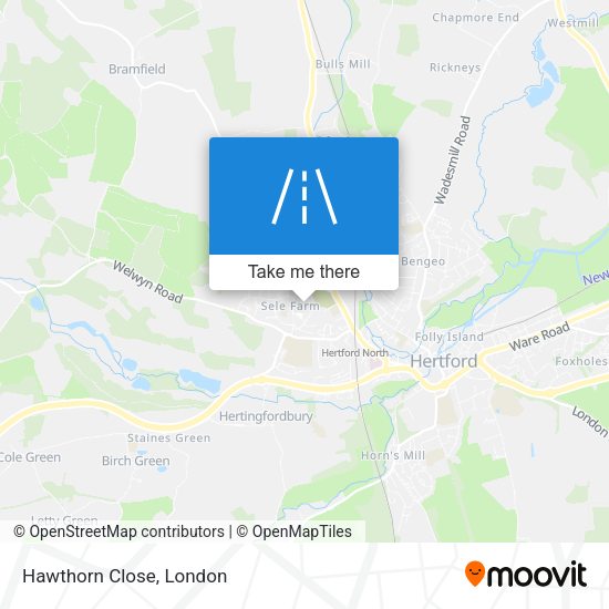 Hawthorn Close map