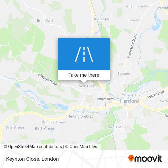 Keynton Close map